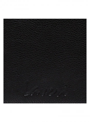 Leather Stitch Detailed Crossbody Bag Black