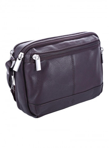 Zipper Closure Pouch Black