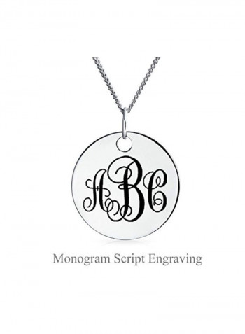 925 Sterling Silver Mother Engraved Pendant Necklace