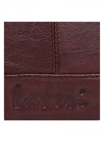 Leather Stitch Detailed Crossbody Bag Brown