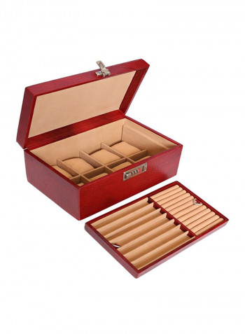 Leather Watches And Jewellery Box