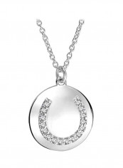 925 Sterling Silver Cubic Zirconia Studded Pendant