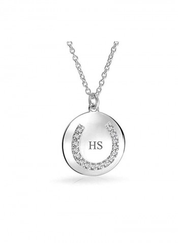 925 Sterling Silver Cubic Zirconia Studded Pendant
