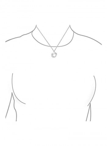 925 Sterling Silver Cubic Zirconia Studded Pendant