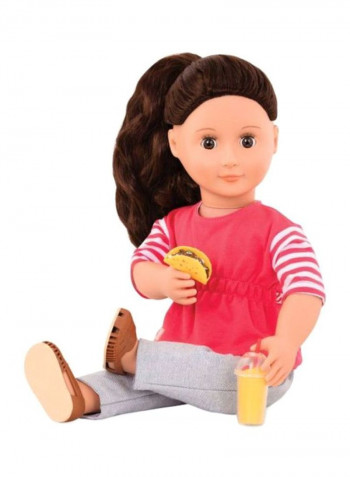 14-Piece Rayna Fashion Doll With Accessories Set 31.75 x 12.7 x 50.8cm