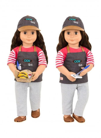 14-Piece Rayna Fashion Doll With Accessories Set 31.75 x 12.7 x 50.8cm