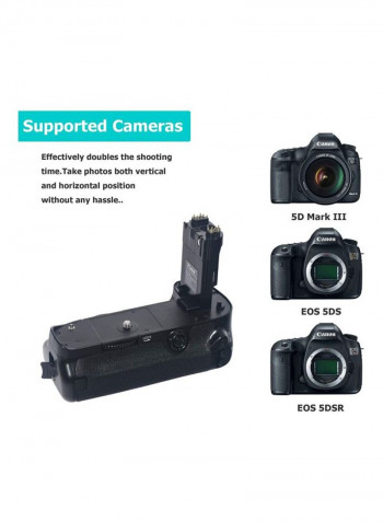 4-Piece Battery Grip Kit For Canon Black