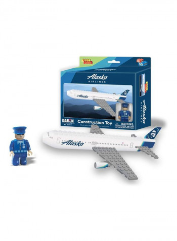 55-Piece Alaska Airlines Building Set