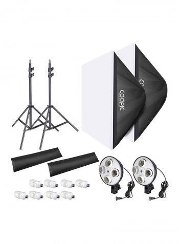 KT1301 Rectangle Softbox Lighting Kit Multicolour