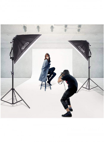 KT1301 Rectangle Softbox Lighting Kit Multicolour