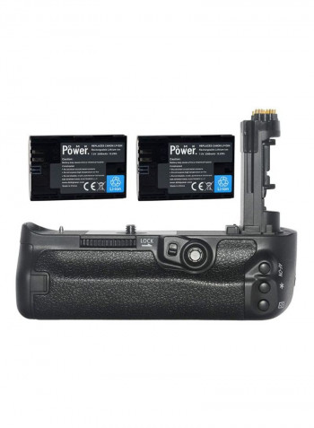 3-Piece Camera Battery Grip Kit For Canon EOS 5D Mark IV Digital SLR Camera Black