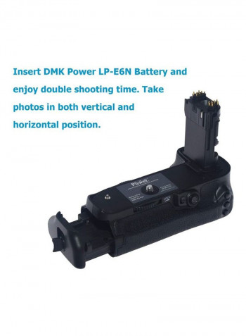 3-Piece Camera Battery Grip Kit For Canon EOS 5D Mark IV Digital SLR Camera Black