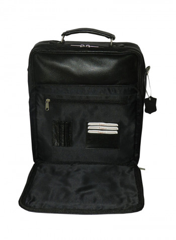 Genuine Leather Designer Crossbody Bag Black
