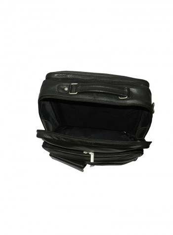 Genuine Leather Designer Crossbody Bag Black