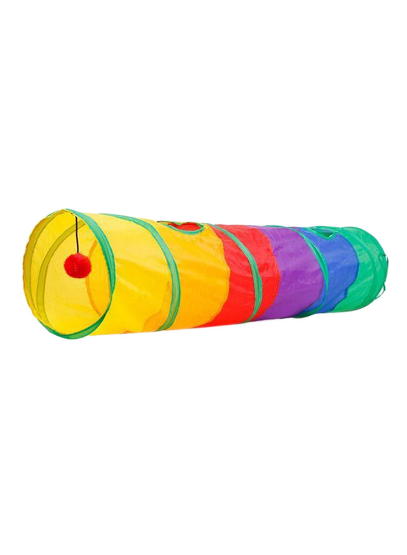 Cat Tunnel Pet Tube Collapsible Play Toy Multicolour