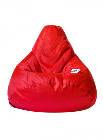 Leather Bean Bag Red 115x85centimeter