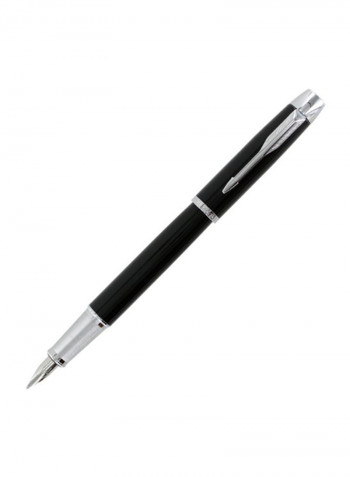 Medium Point Fountain Pen Black/Silver