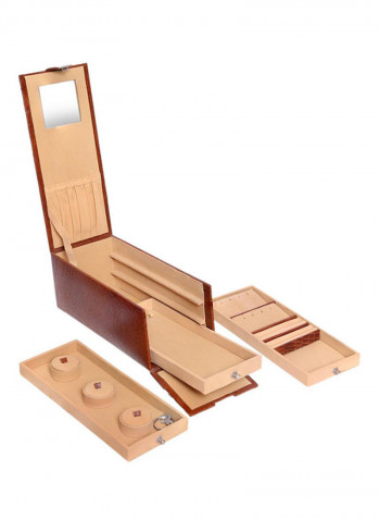 Leather Jewelry Locker Box