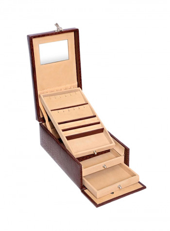 Leather Jewelry Locker Box