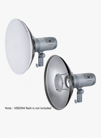 16 Inches/41 Centimeters Aluminum Standard Reflector Silver