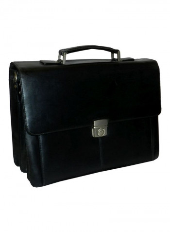 Leather Briefcase Black