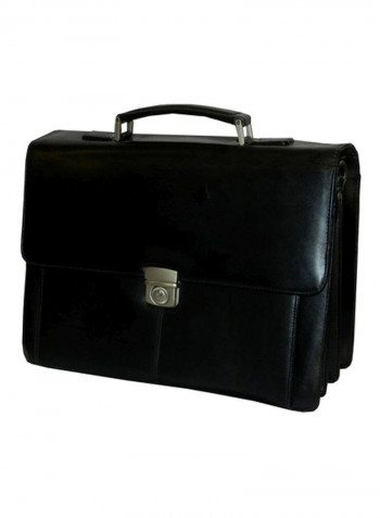 Leather Briefcase Black