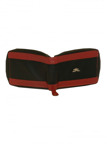 Genuine Designer Wallet With All Leather Zipper For More Secure Black