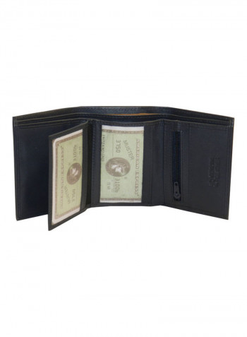 Designer Trifold Wallet Black