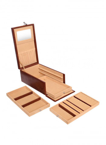 Leather Jewelry Locker Box