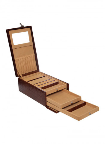 Leather Jewelry Locker Box