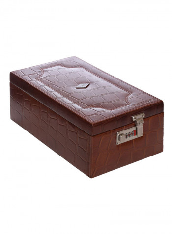 Leather Jewelry Locker Box