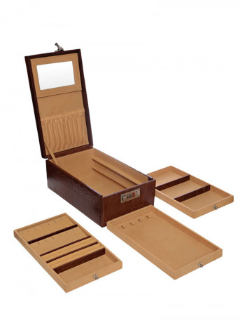 Leather Jewelry Locker Box