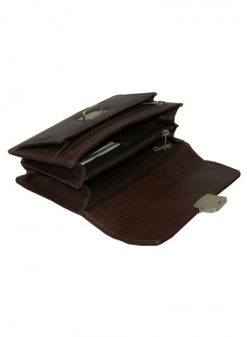 Multi-Purpose Travel Pouch Brown