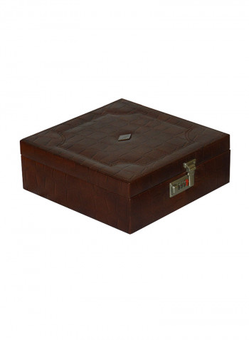 Compactible And Secured Leather Jewellery Box