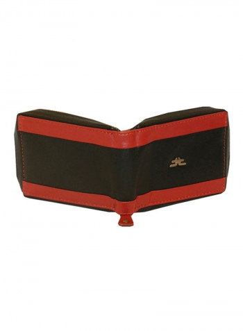 Genuine Designer Wallet With All Leather Zipper For More Secure Black