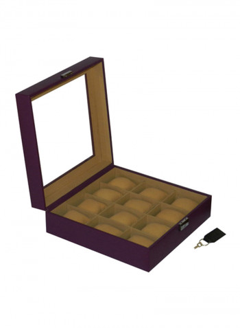 Glass Top Designer 12 Watch Box