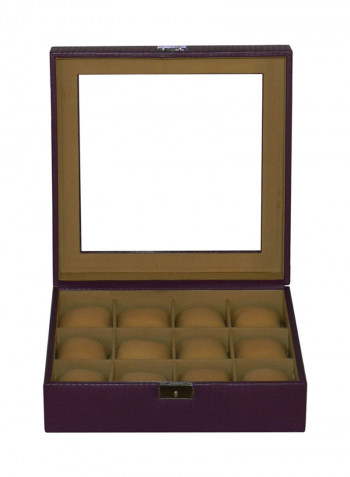 Glass Top Designer 12 Watch Box
