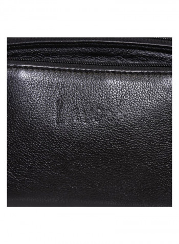 Zipper Closure Waistpack Black