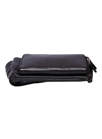 Zipper Closure Waistpack Black