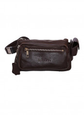 Zipper Closure Waistpack Brown