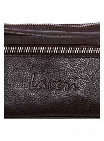 Zipper Closure Waistpack Brown