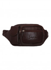 Zipper Closure Waistpack Brown