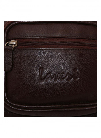 Zipper Closure Waistpack Brown