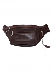 Zipper Closure Waistpack Brown
