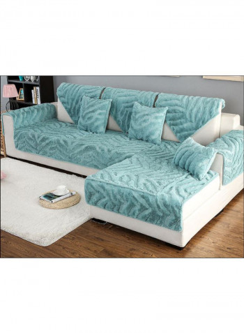 Anti-Slip Modern Style Sofa Slipcover Turquoise Blue