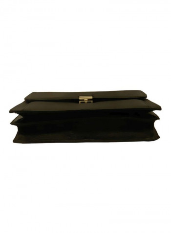 Leather Crossbody Bag Black