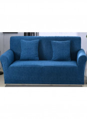 Modern Style Sofa Slipcover Blue 155x185centimeter