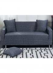 Modern Style Solid Pattern Sofa Slipcover Grey 145-180centimeter
