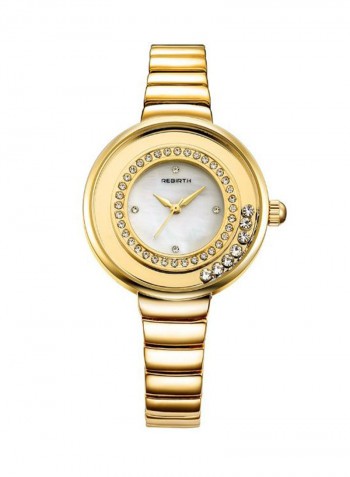 Women's Rhinestone Stainless Steel Analog Watch NSSB037007328