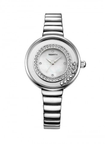 Women's Rhinestone Stainless Steel Analog Watch NSSB037007329